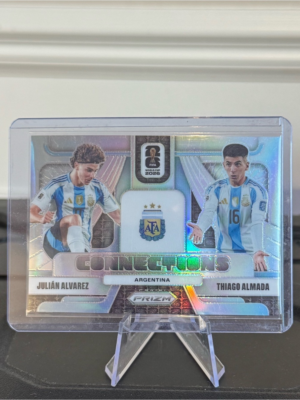 2026 Panini Prizm FIFA World Cup Soccer Argentina Connections. Thiago/Julian